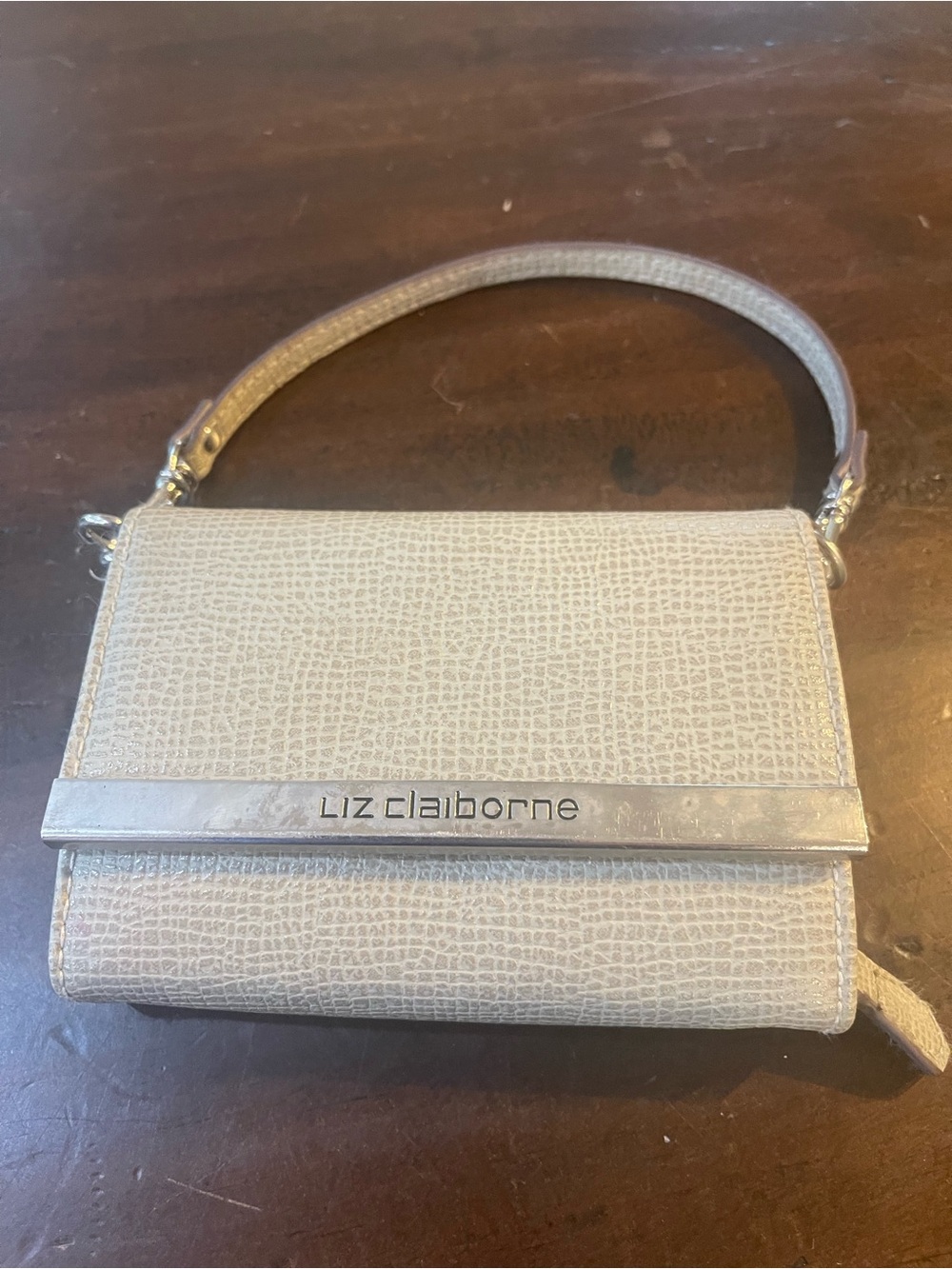 Vintage Liz Claiborne Small Wallet with Detachable Top-Handle